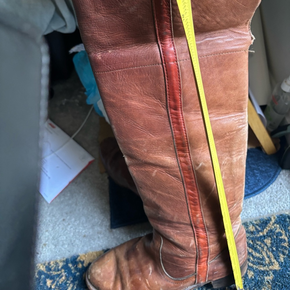 22 inch high leather boots 10 1/2